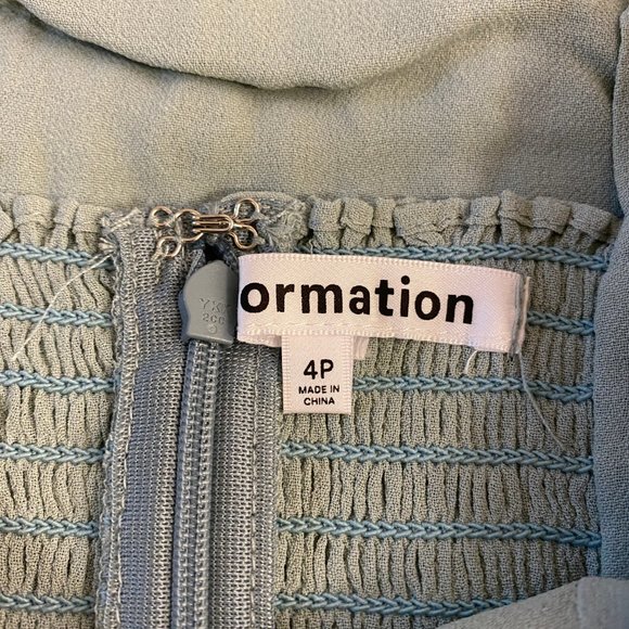 Reformation Peptites Nikita Dress in Celadon - Picture 12 of 12